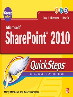 cover image of Microsoft SharePoint 2010 QuickSteps